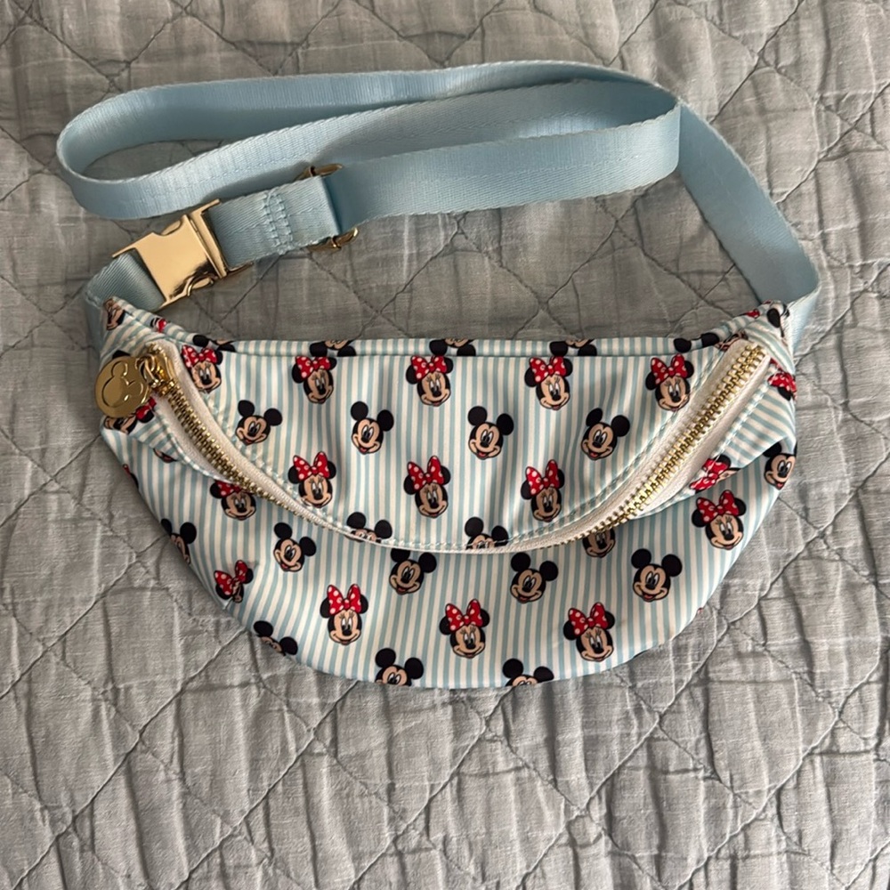 Stoney Clover Lane Blue Minnie Mouse Crossbody Bag